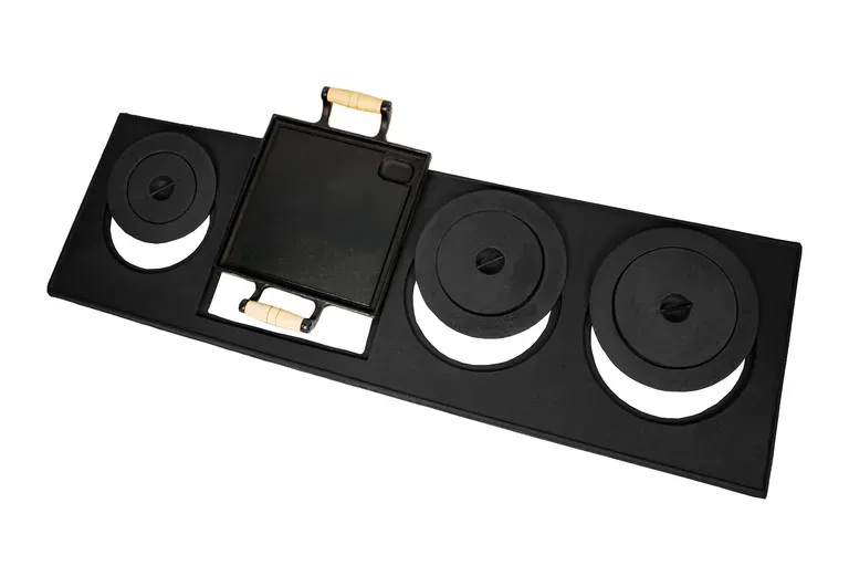 Chapa de Fogão 04 F Red com Bifeira 103X35X30 Imagem