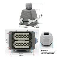 TOMADA MULTIPOLAR INDUSTRIAL 32 POLOS/ PINOS TOPO - Foto 6