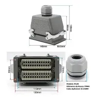 TOMADA MULTIPOLAR INDUSTRIAL 48 POLOS/ PINOS TOPO - Foto 7