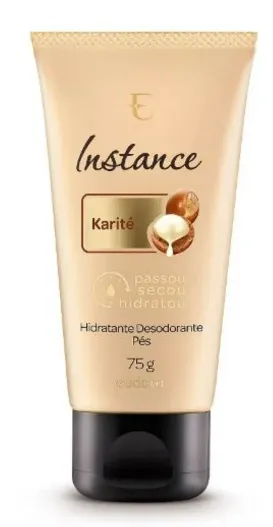 Hidratante Desodorante Para Pés Instance Karité 75g