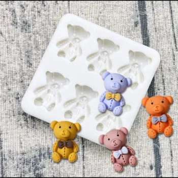 Molde de Silicone Mini Ursinhos 