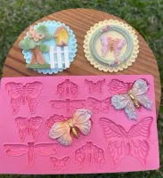 Molde de Silicone Borboletas e Libélulas