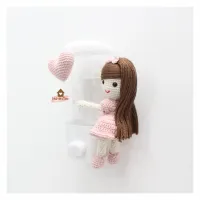 Dispenser Álcool Gel - Boneca com Coração - Foto 2