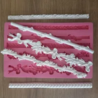 Molde de Silicone Cordões de Luxo
