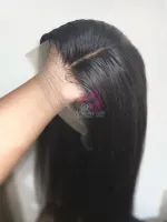 HUMANA Liso 50/55cm 300 gramas Lace Front HD humana  cabelo brasileiro repartição LivreBig®  - Foto 9
