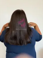 HUMANA Liso 50/55cm 300 gramas Lace Front HD humana  cabelo brasileiro repartição LivreBig®  - Foto 3