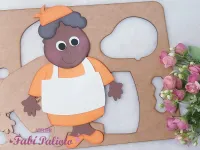 G1.366  Gabarito de Moldes em MDF Tia Nastácia 30cm