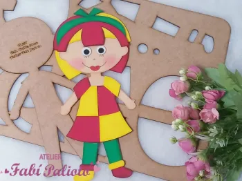 G1.357   Gabarito de Moldes em MDF Emília 30cm