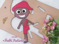 G1.367 Gabarito de Moldes em MDF Kit Sitio do Pica Pau Amarelo 30cm - Foto 5