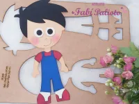 G1.367 Gabarito de Moldes em MDF Kit Sitio do Pica Pau Amarelo 30cm - Foto 7