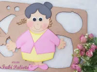 G1.367 Gabarito de Moldes em MDF Kit Sitio do Pica Pau Amarelo 30cm - Foto 11