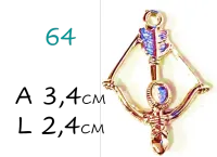 Pingente Arco e Flecha G - Foto 2