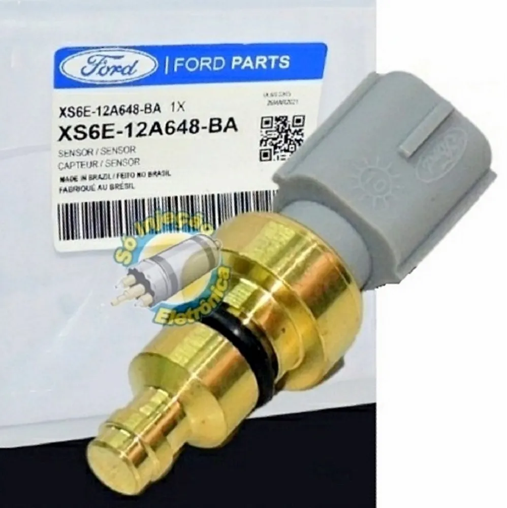 Sensor de Temperatura da Água Courier Ecosport Fiesta Ka 1.0 1.6 Escort 1.6 Focus 1.6 1.8  XS6E12A648BA