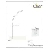 POSTE CURVO SIMPLES ENGASTADO