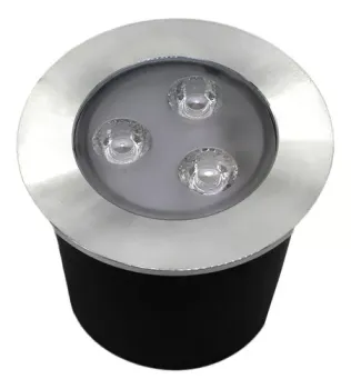 Balizador Spot Led  luminaria Chão Piso 3w Embutir