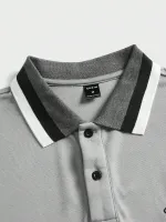 Camisa polo bordado de cavalo acabamento de contraste - Foto 2