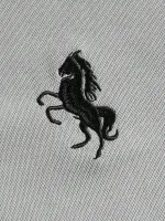 Camisa polo bordado de cavalo acabamento de contraste - Foto 3