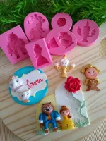 Molde de Silicone Kit A Bela e a Fera