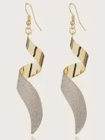 1 par de brincos em espiral - Foto 3