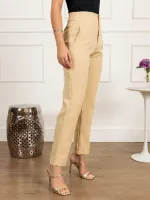 Calça feminina /alfaiataria/pantalona// verão inverno / elegante / despojado / estiloso / femininas /look / leve/ confortável/ ColeçãoMODA FEMININA EIRELI Calças/Calças sociais/Detalhes de costura/Mod - Foto 5