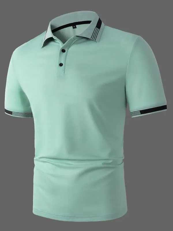 Camisa polo Guarnição listrada