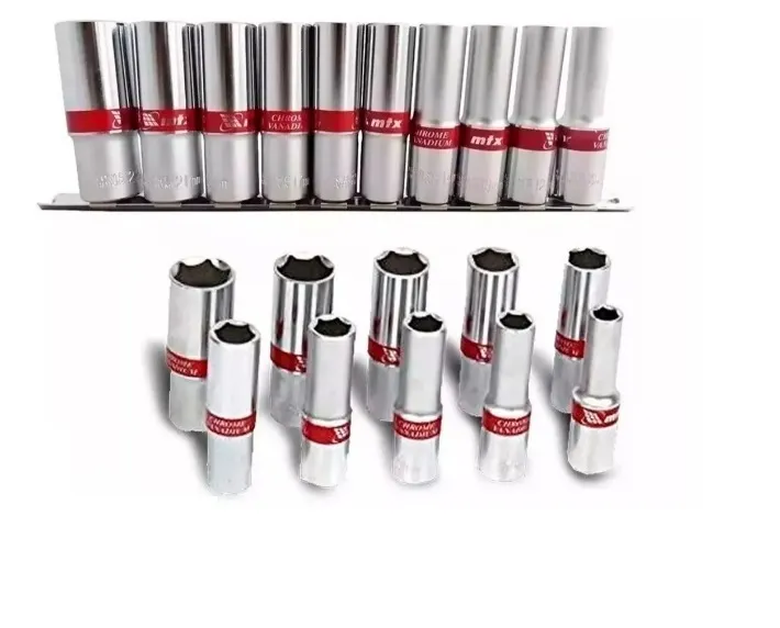 Jogo de Soquete sextavado longo 1/2" 10 peças - MTX - 135909