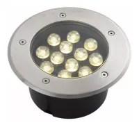 Balizador Spot Led  luminaria Chão Piso 12w Embutir