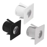 Balizador Spot Led mini luminaria quadrado 1w Embutir