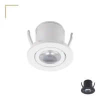Balizador Spot Led mini luminaria redondo 1w Embutir