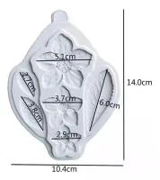 Molde de Silicone Flor de Cerejeira Branca  - Foto 2
