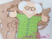 G1.368 Gabarito de Moldes em MDF Fantoche O caso do Bolinho - Foto 7