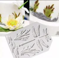 Molde de Silicone Libélulas e Paisagem