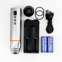 Máquina  de Tatuagem PEN BRONC V7 COOPER com 2 Bateria  - PRETA - Foto 3
