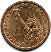 Estados Unidos - 2007P - 1 Dollar - Presidential Dollar - George Washington - Foto 2