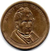 Estados Unidos - 2009D - 1 Dollar - Presidential Dollar - William Henry Harrison