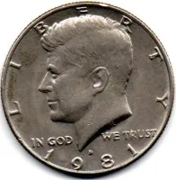 Estados Unidos - 1981D - 50 Cents - Half Dollar