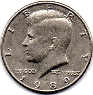 Estados Unidos - 1989D - 50 Cents - Half Dollar