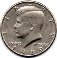 Estados Unidos - 1989D - 50 Cents - Half Dollar