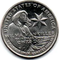 Estados Unidos - 2022P - 25 Cents - Quarter Dollar - Wilma Mankiller