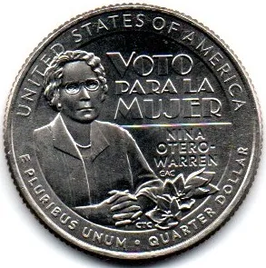 Estados Unidos - 2022P - 25 Cents - Quarter Dollar - Nina Otero Warren - FC Imagem