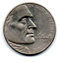 Estados Unidos - 2005P - 5 Cents - Westward Jorney - American Bison - Foto 2