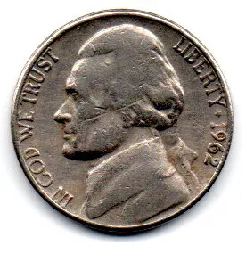 Estados Unidos - 1962D - 5 Cents