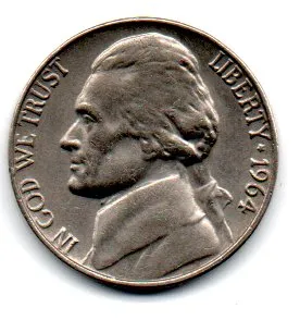 Estados Unidos - 1964 - 5 Cents Imagem