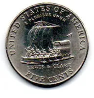 Estados Unidos - 2004P - 5 Cents - Westward Jorney - Keelboat