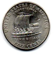 Estados Unidos - 2004P - 5 Cents - Westward Jorney - Keelboat