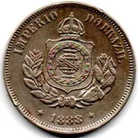 1888 - 50 Réis - Moeda Brasil