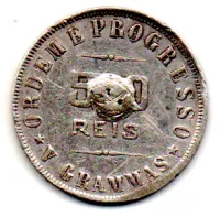 1906 - 500 Réis - Prata .900 - Aprox. 5g - 22mm - Moeda Brasil - C/ Solda - Foto 2