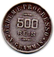 1906 - 500 Réis - Com Acento - Prata .900 - Aprox. 5g - 22mm - Moeda Brasil - Foto 2