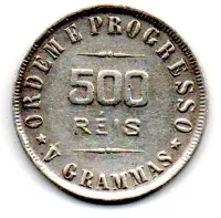 1907 - 500 Réis - Prata .900 - Aprox. 5g - 22mm - Moeda Brasil - Foto 2