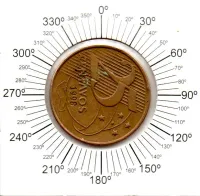 1998 - 25 Centavos - ERRO: Reverso Horizontal - Moeda Brasil